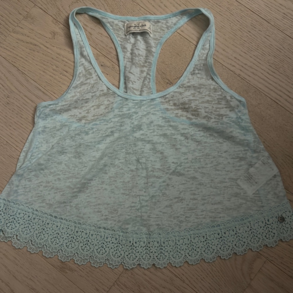 Vintage Abercrombie & Fitch Light Blue Tank Top